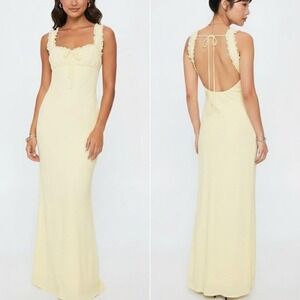 fitted lace wedding dress South of France Maxi Dress | Blue | Womens main image 0
